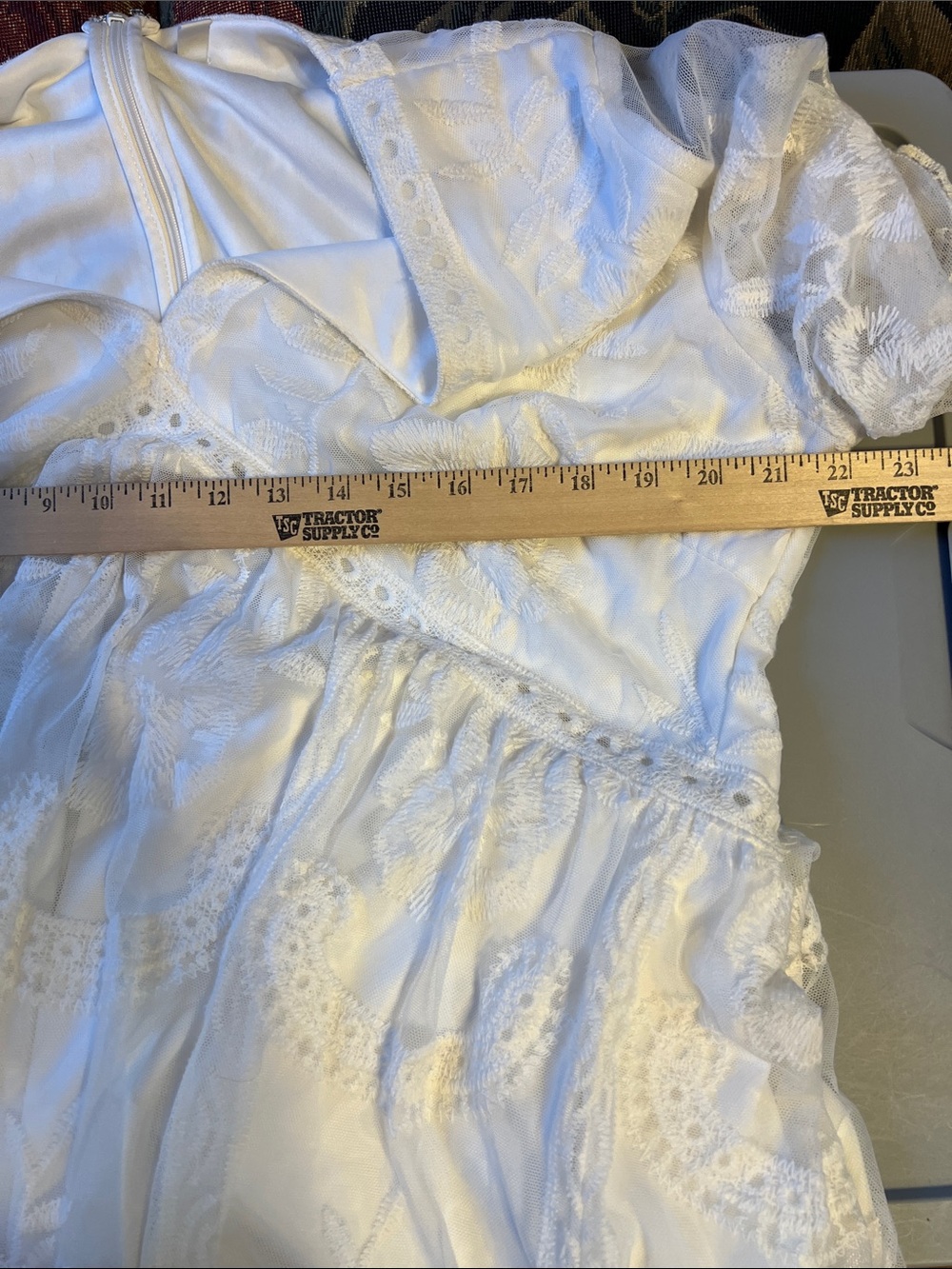 Pinkblush Cream Lace Maternity Maxi Dress - Picture 4 of 9